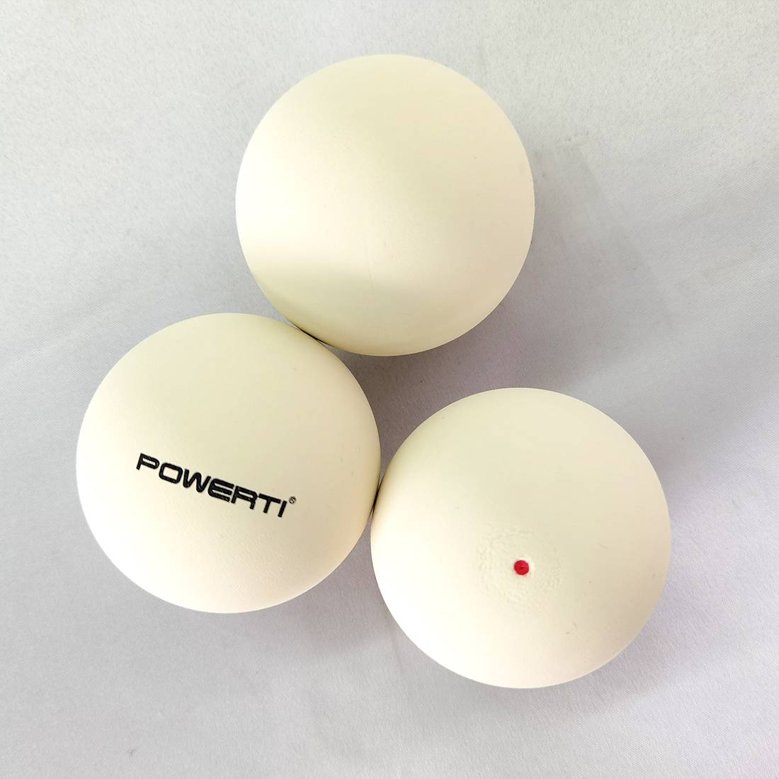 PowerTi soft tennis elastic red text professional competition training training ball 12 installed