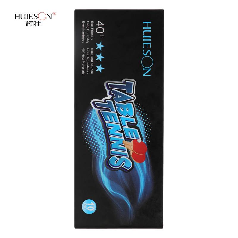 Huisheng DJ40+box ping -ping -new material competition -level elastic play special ball white yellow table tennis
