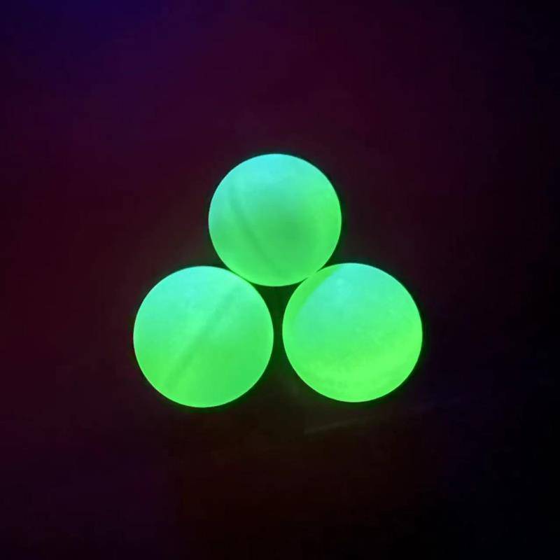 Luminous table tennis fluorescence ABS material outdoor sports, fitness entertainment, ball player at night