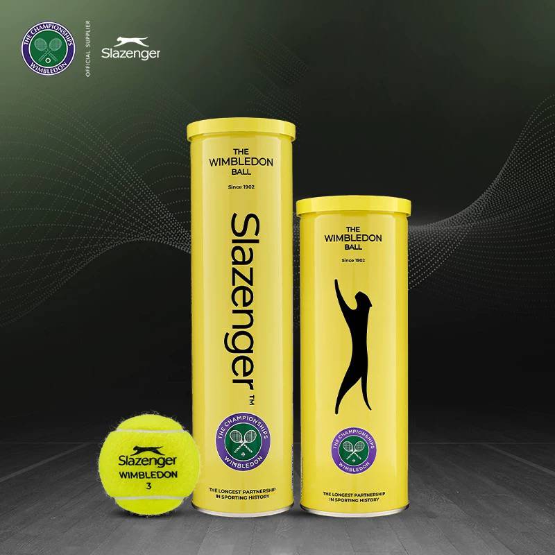 SLAZENGER Swelleon Genuine Tennis Wimbledon designated 3 pieces of 4 pieces of purple can leopard tennis