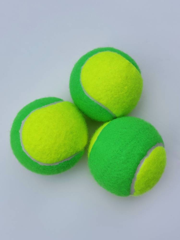 Color tennis high -elastic genuine two -color training Beginning beginners hit children's pet dog toy massage basket