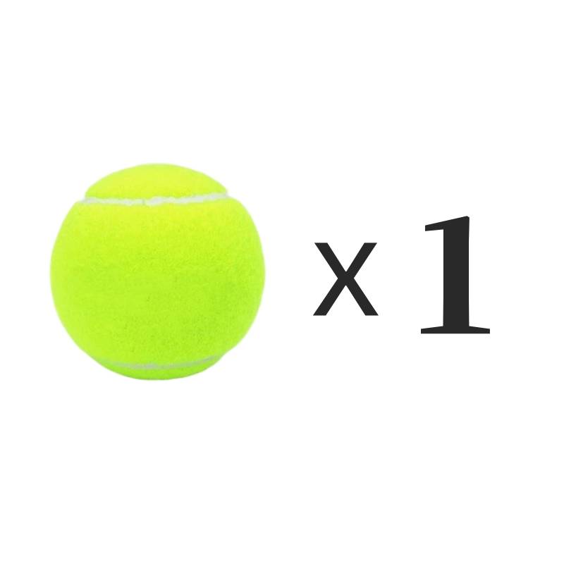 One full yellow high-powered tennis ball