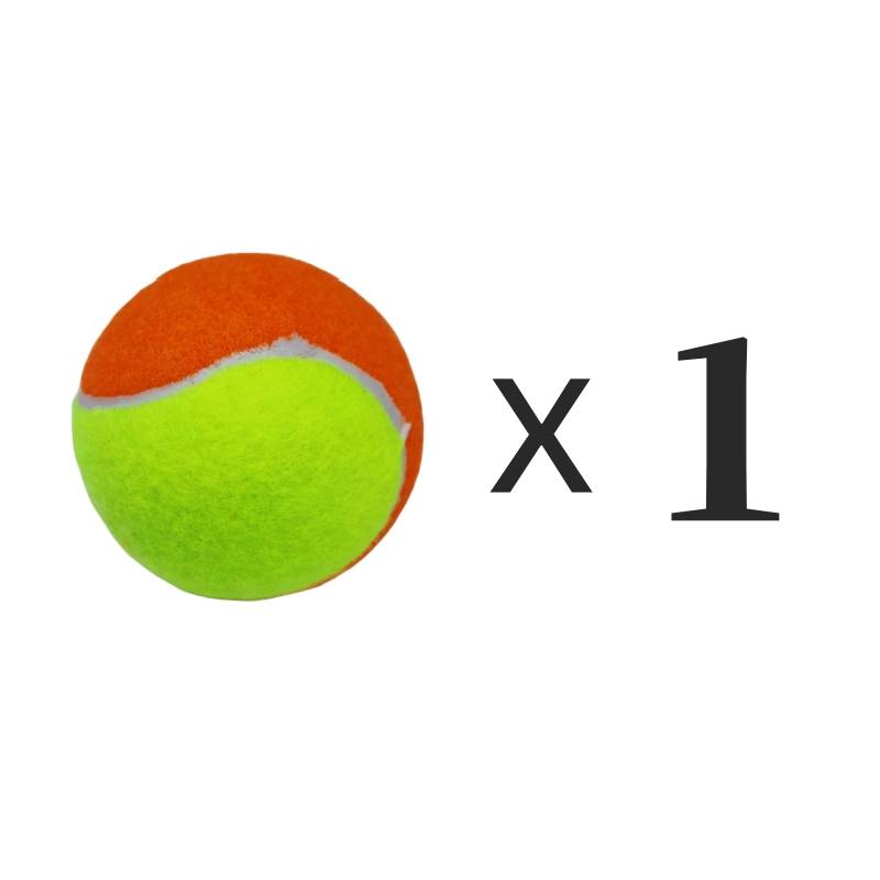 One orange-yellow high-bulb tennis