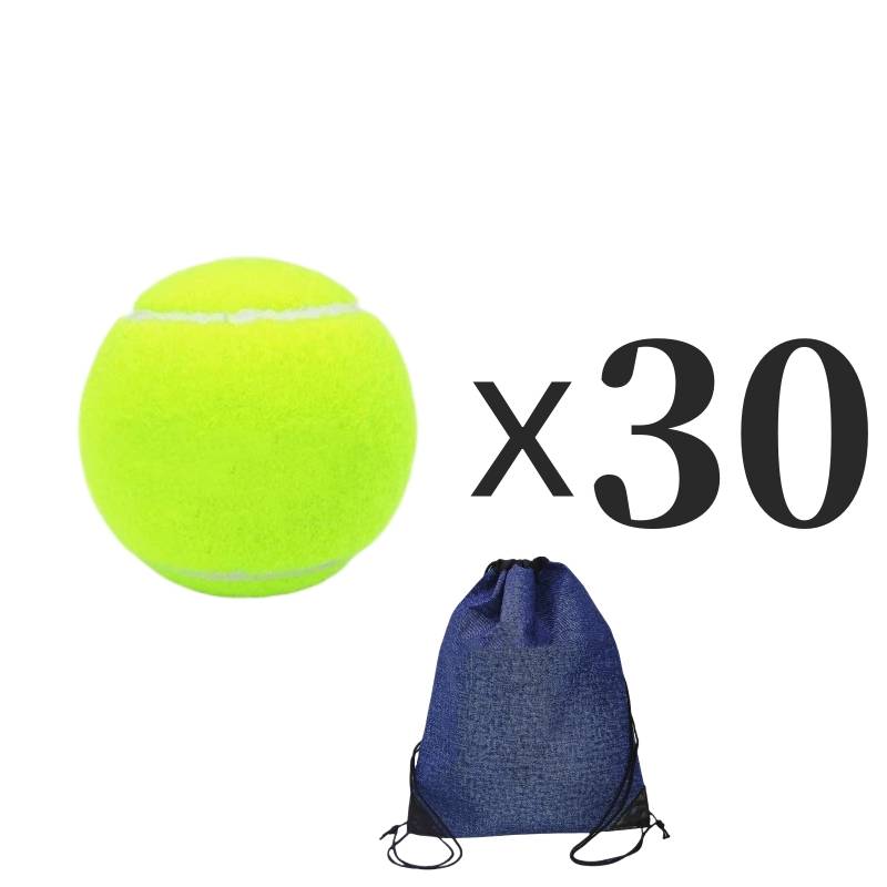 30 full yellow high-powered tennis balls