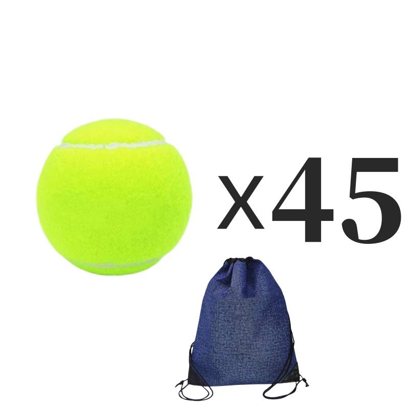 45 full yellow high-powered tennis balls
