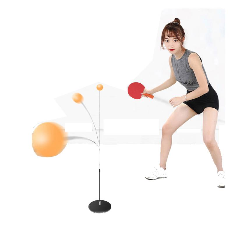 Double single table tennis training fitness parent -child toy exercise hand -eye portable work intermittent table tennis training device