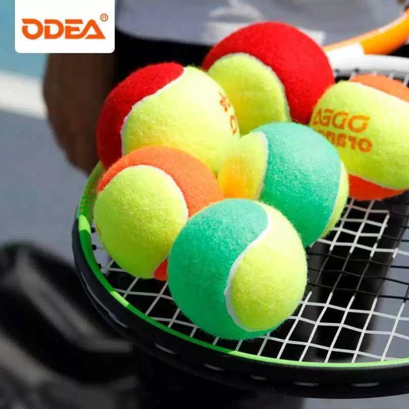 The new ODEAR Emperor Children's Transitional Soft Red Orange Green Tennis Junior Training Set 48