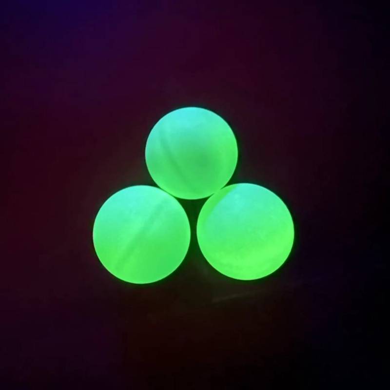 Luminous table tennis fluorescence ABS material outdoor sports, fitness entertainment, ball player at night