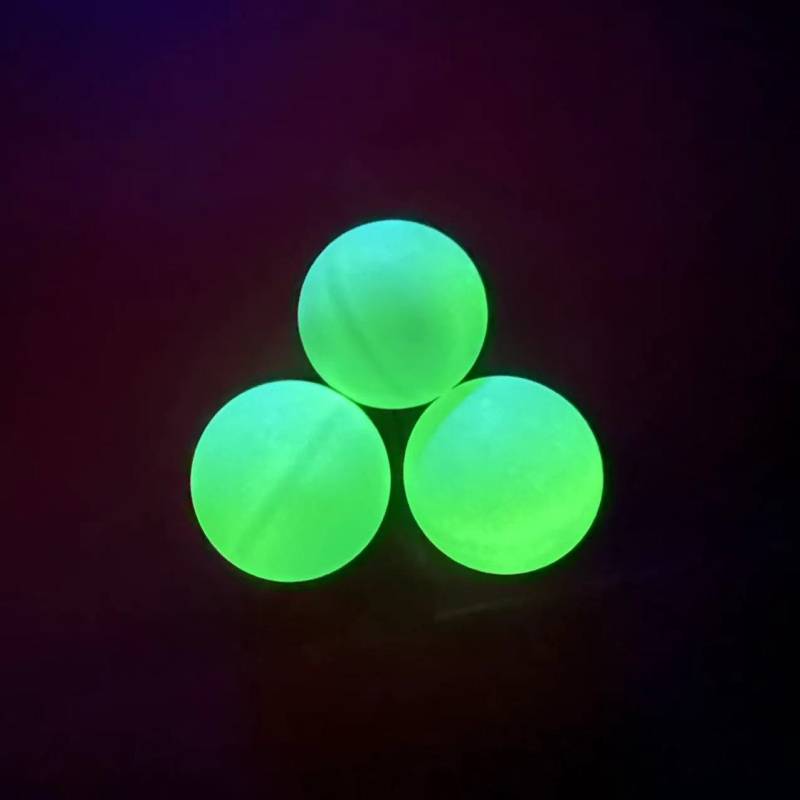 Luminous table tennis fluorescence ABS material outdoor sports, fitness entertainment, ball player at night