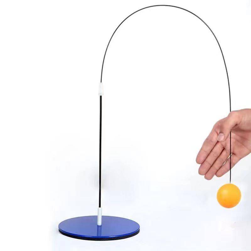 Children's table tennis training device elastic ball practice leasing device 1 base+1 vice racket+4 ball+1 support rod+1 regulator