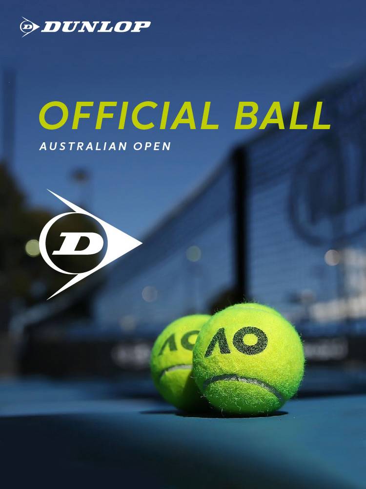 Dunlop Dunlop game tennis AO Australian Open official ball ATP iron can game ball training