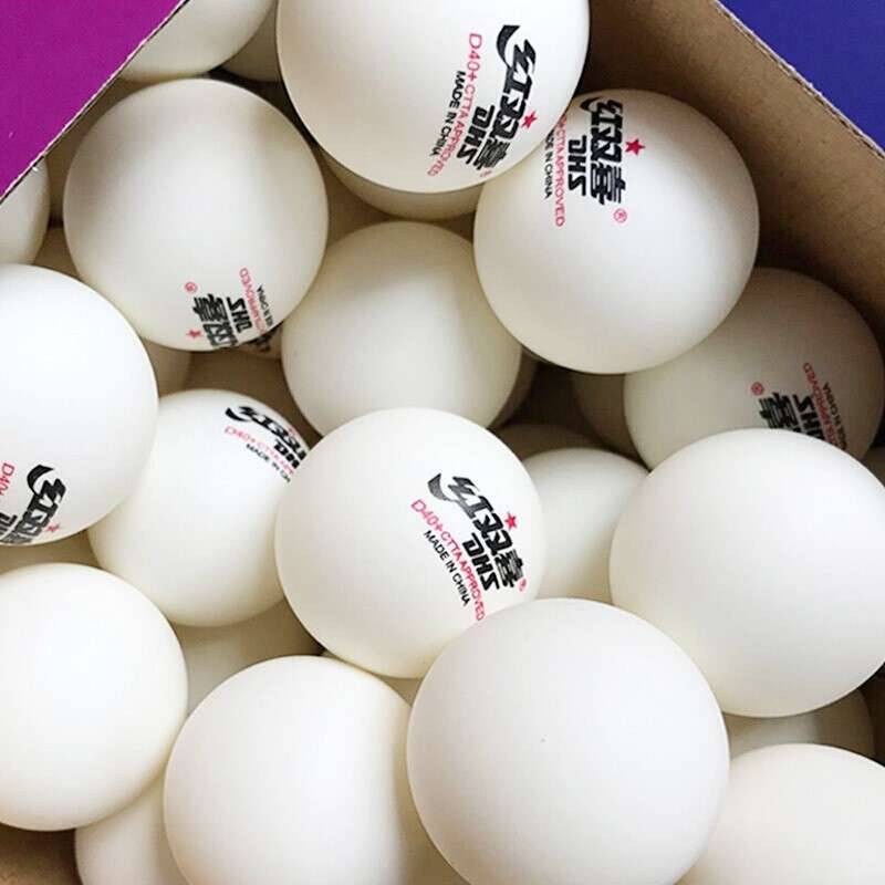 Red Double Happy Top One Star Table Tennis D40+Training Ball Yellow and White Double color can choose 120 in large boxes