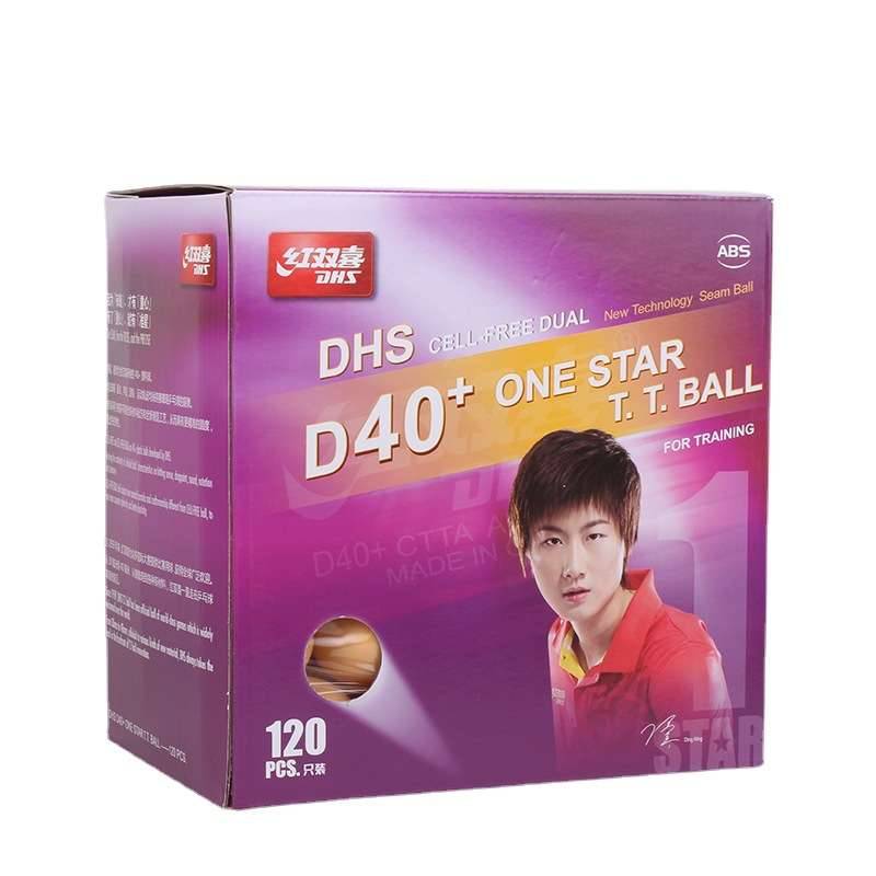 Red Double Happy Top One Star Table Tennis D40+Training Ball Yellow and White Double color can choose 120 in large boxes