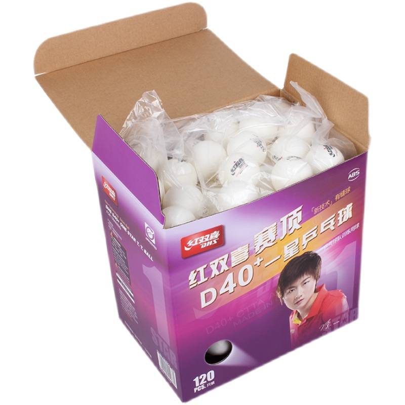 Red Double Happy Table Tennis Samsung One Star 120 Installed Tennis Training Ball Playing Game D40+Official Genuine