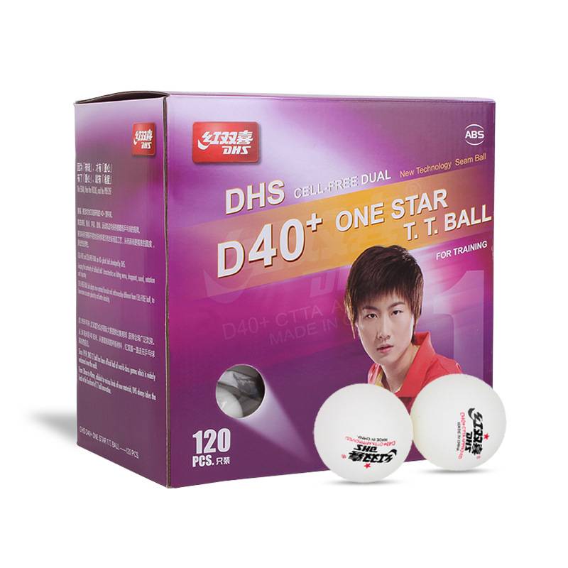 Genuine Red Double Happy Table Tennis Box 120 Installation Top One Star D40+New Materials Soldiers Training