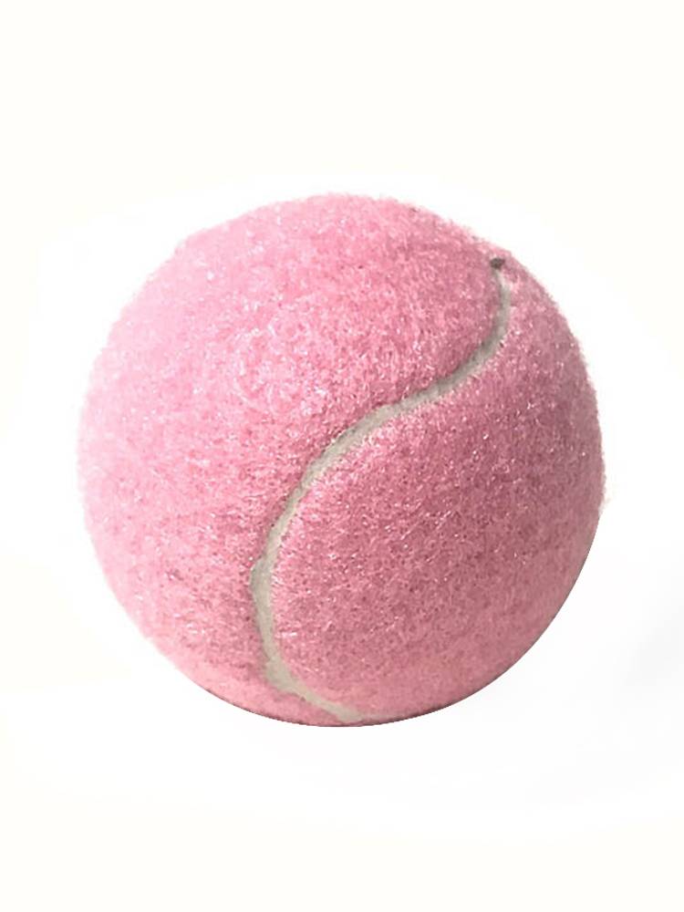Pink tennis girls and ladies begin to train Pink pet dog toy toy light pink pink tennis multi -function
