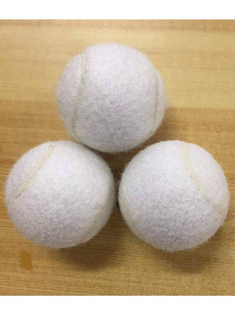 White tennis high bomb decompression training tennis activity display gifts washing ball pet tennis props massage ball