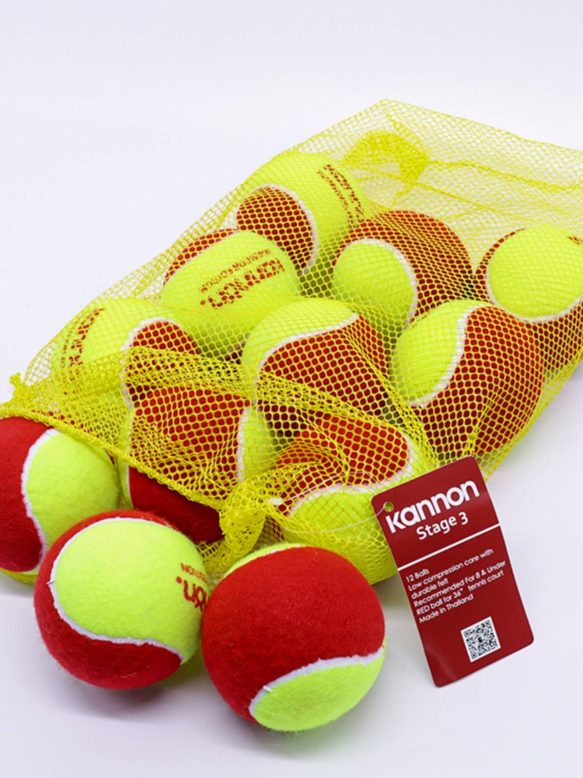 Kanon Kanglong children's tennis decompression soft transition beginner young people, red orange green training ball crown