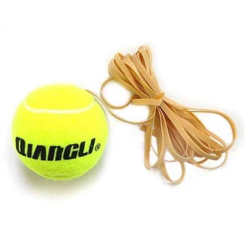 Strong flexible tennis single -person line training tennis rubber band elastic rope training device rebound set flat rubber band