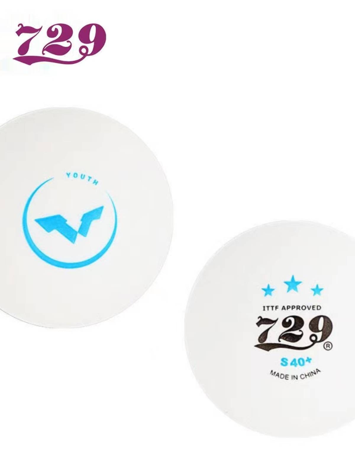 New 2023 Friendship 729WTT Table Tennis Three Star S40+Martial Arts Pasuna Seamless Ball New Materials