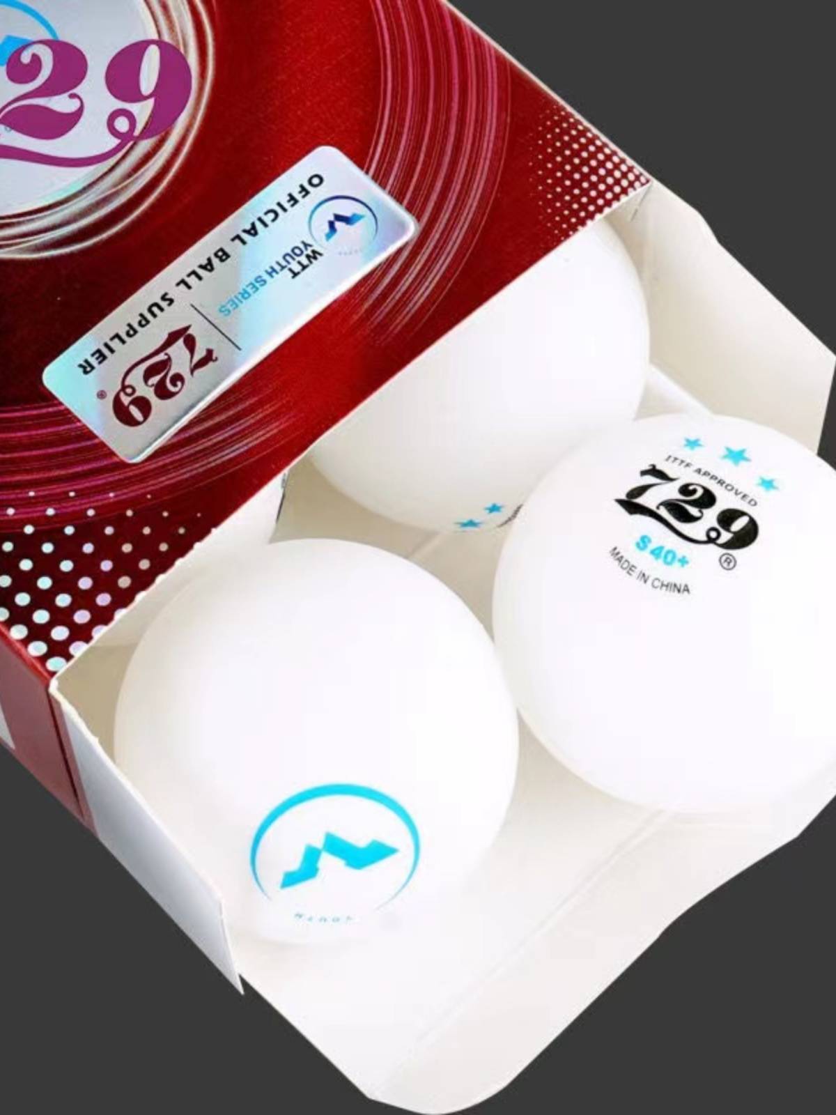 New 2023 Friendship 729WTT Table Tennis Three Star S40+Martial Arts Pasuna Seamless Ball New Materials