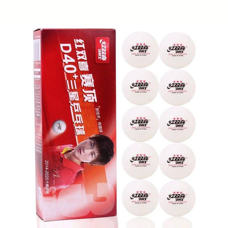 Red Double Happy Top Table Tennis Table Tennis DJ40+Three -star World Table Tennis Championship Tokyo WTT game ball table tennis training ball