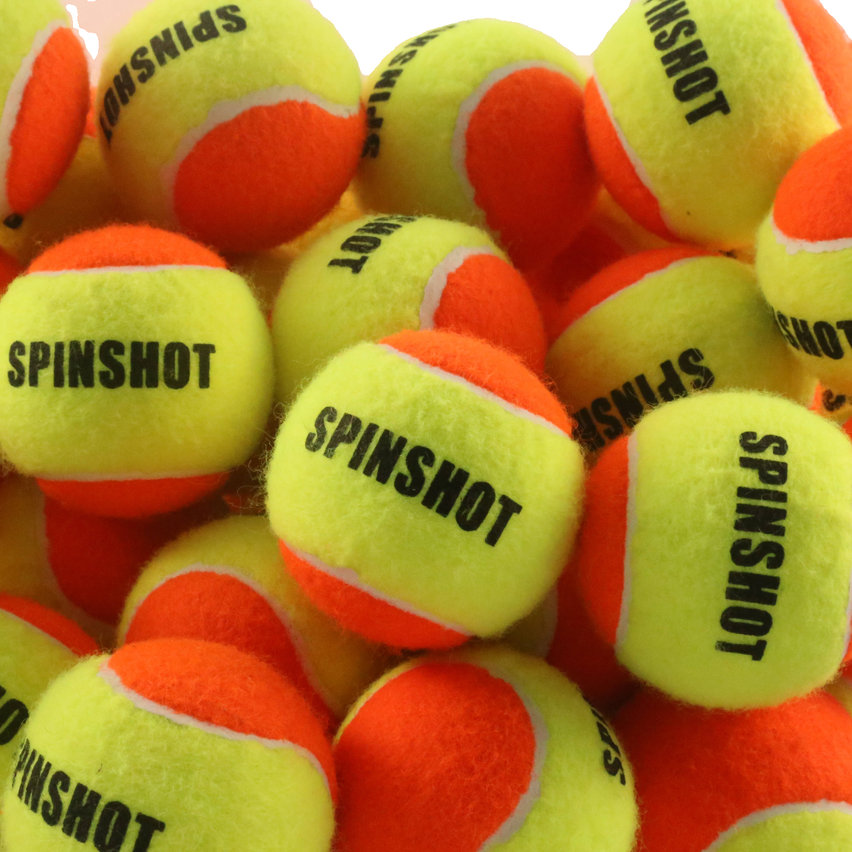Spinshot orange non -pressure tennis