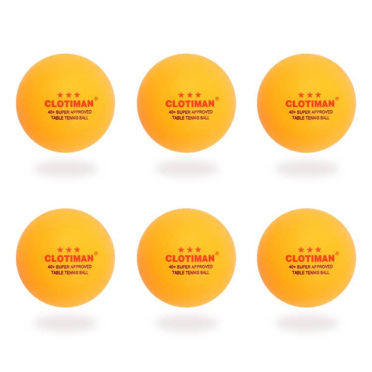 Genuine Crotman Clotiman three -star new materials 40+ table tennis ABS big ball yellow white training