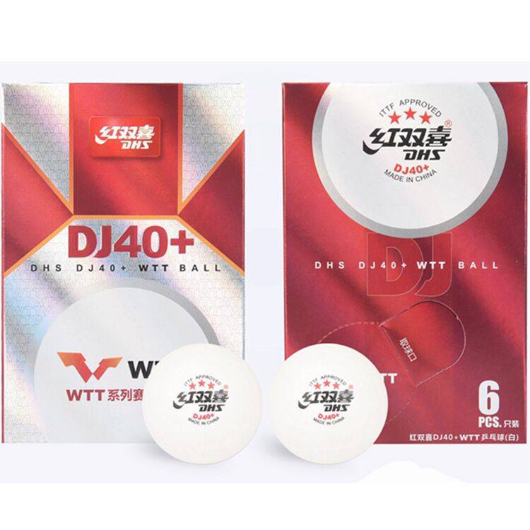 Red Double Happy Table Tennis Top D40+Samsung 2020 World Table Tennis Championship DJ Tokyo Special WTT game