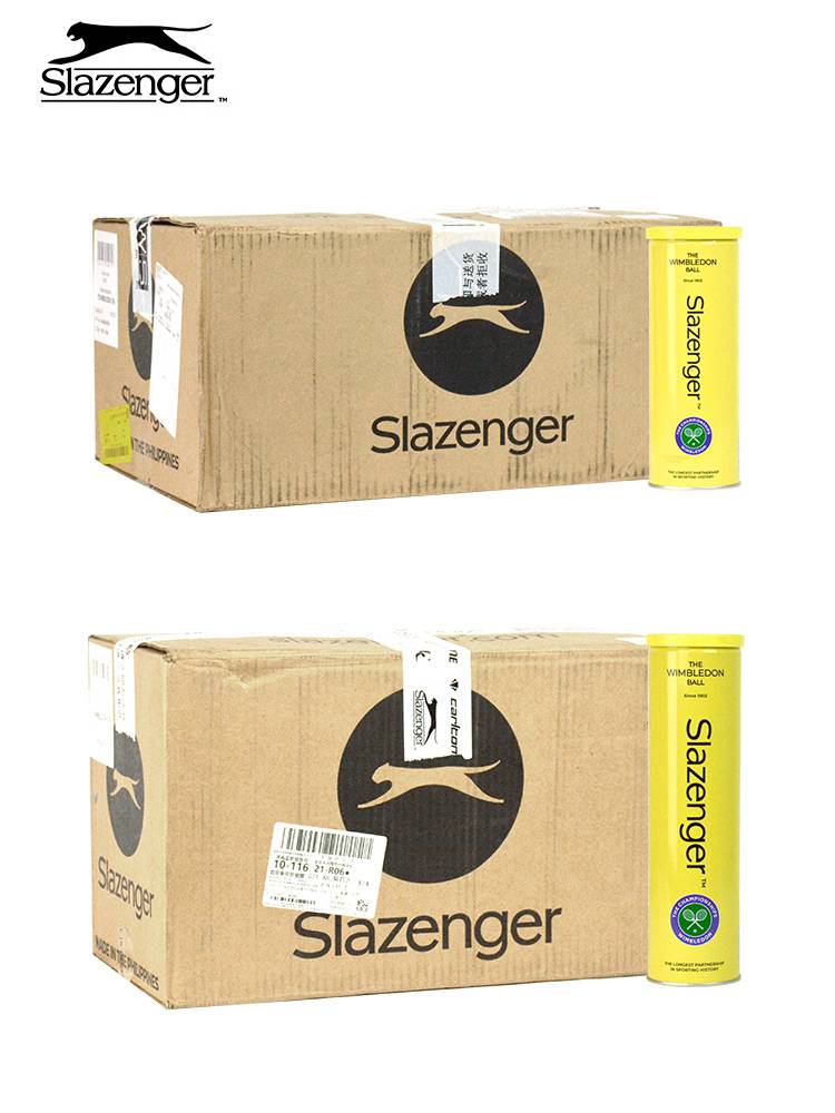 Slaznger Slissing Tennis Wimbledon Winnon Wimbled Leopard yellow can high bombs high bombs authentic new packaging