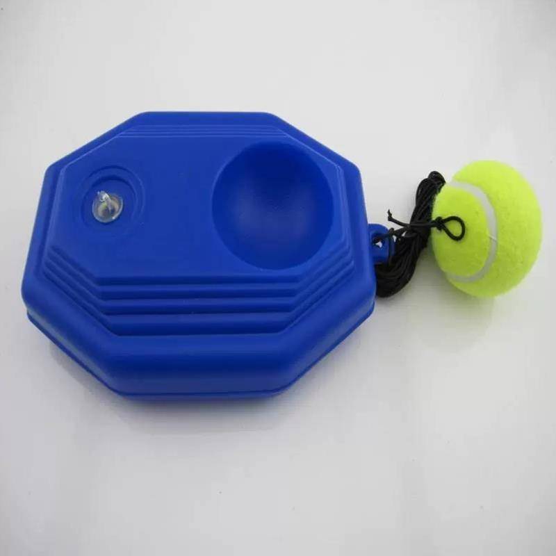 Tennis trainer base single player back to elastic band rope fixed exercise junior scholar tennis belt kit