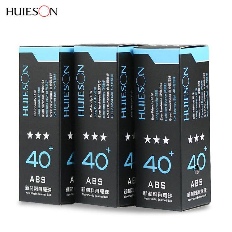 Huisheng New Materials ABS Sanxing Table Tennis 3 Box Professional Training Competition Balls can be printed on LOGO