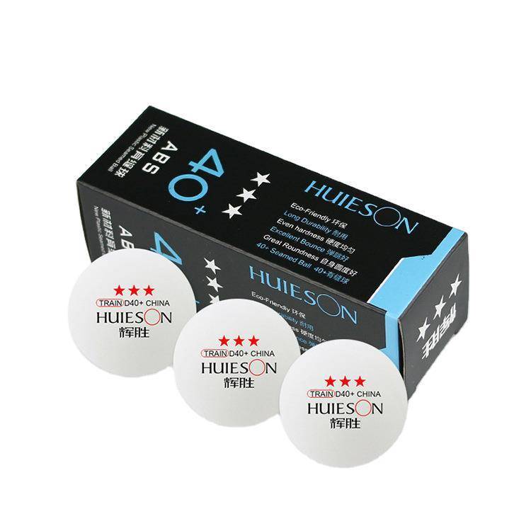 Huisheng New Materials ABS Sanxing Table Tennis 3 Box Professional Training Competition Balls can be printed on LOGO