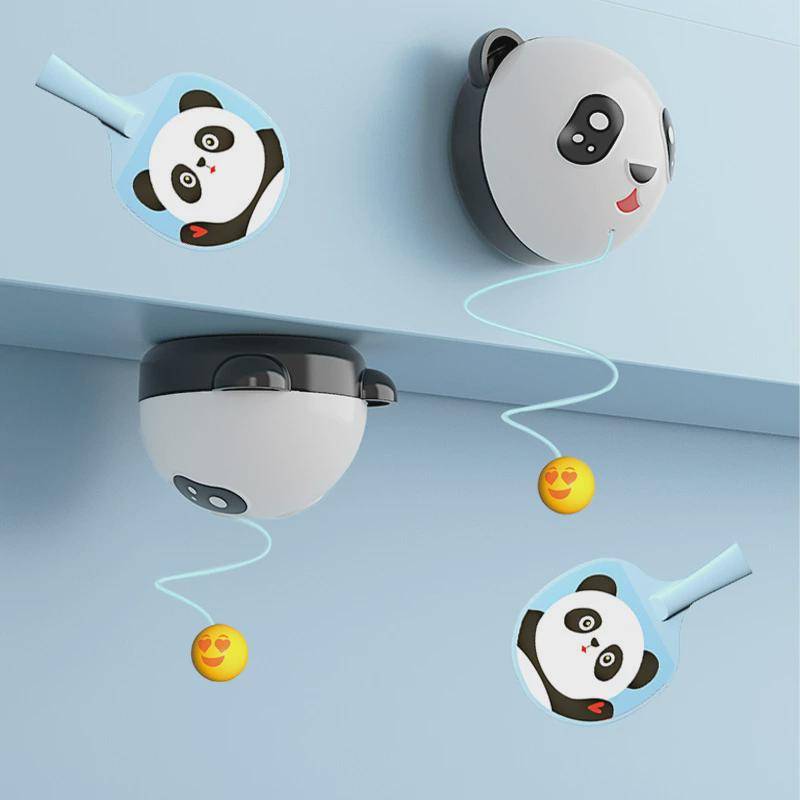 Hanging table tennis trainer+5 ball+two -shot+sticker+color box+no trace big round glue