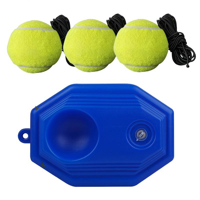Tennis beginner high bombs to train single -person line tennis elastic rope back to play ball massage pet toy ball