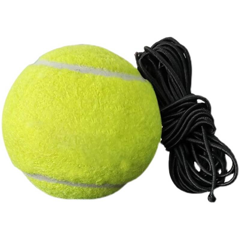 Tennis beginner high bombs to train single -person line tennis elastic rope back to play ball massage pet toy ball