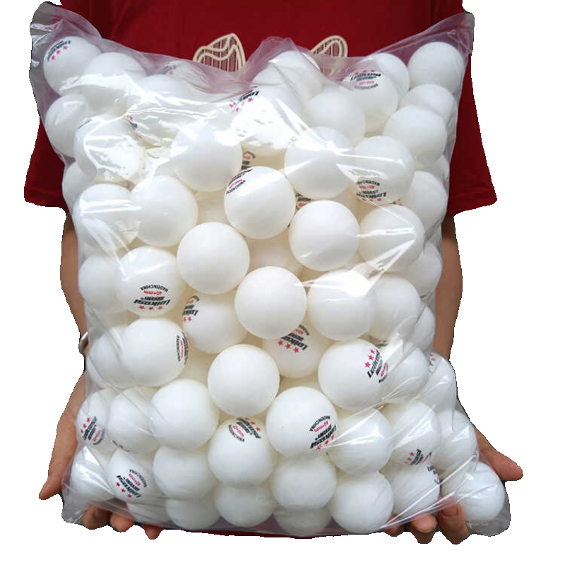 Xinjiang local three -star table tennis training competition specializes in ABS new materials 40+mm white yellow