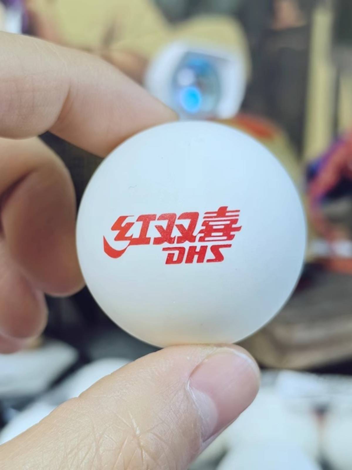 Genuine Red Double Happiness Top One Two Sanxa Table Tennis Adult Student Training Competition Recommended Ball Professional Corps