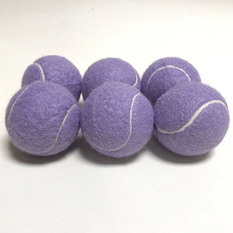 6 balls multi -color tennis pink white tennis color props tennis children red ball orange tennis