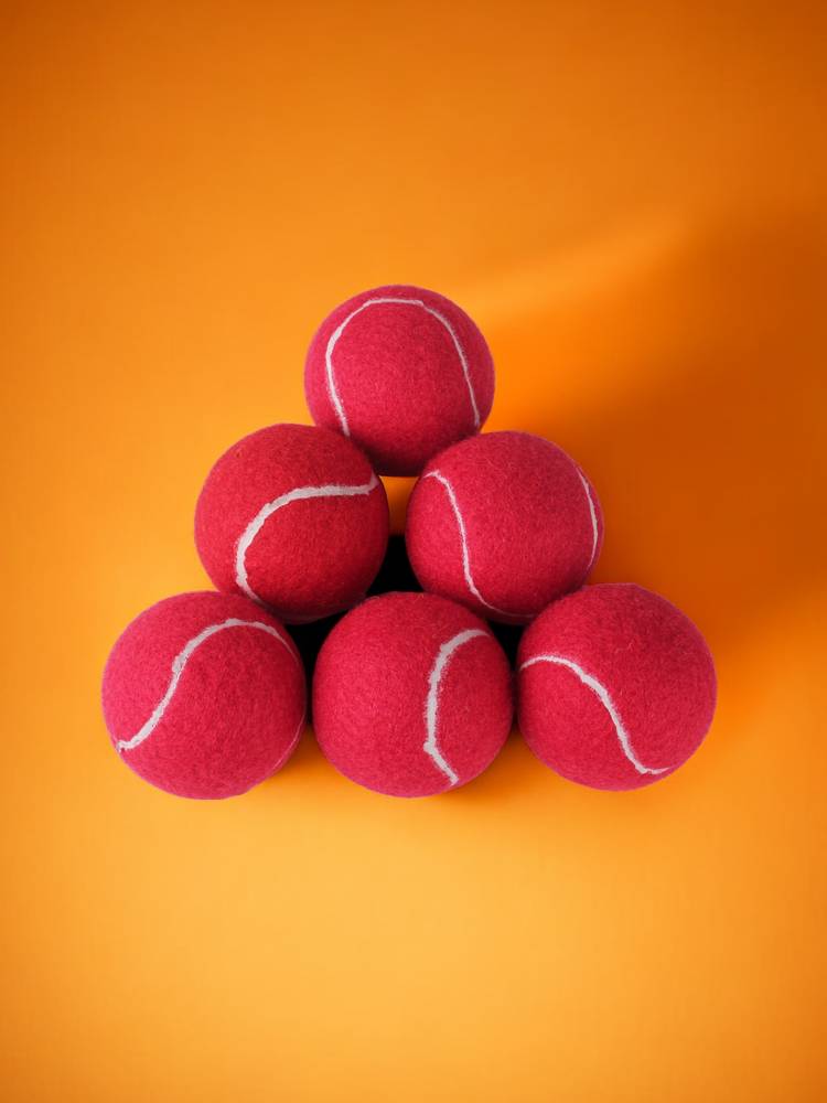 Red tennis color decompression low bomb tennis laundry massage Teddy Corgi pet tennis called ball 