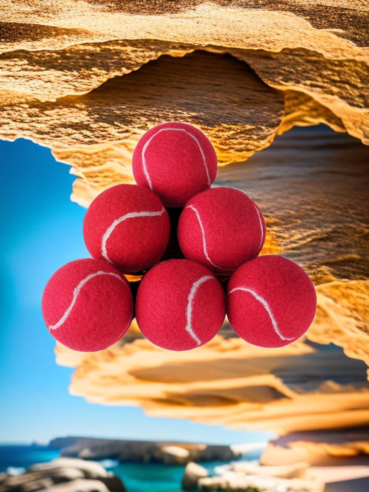 Red tennis color decompression low bomb tennis laundry massage Teddy Corgi pet tennis called ball 