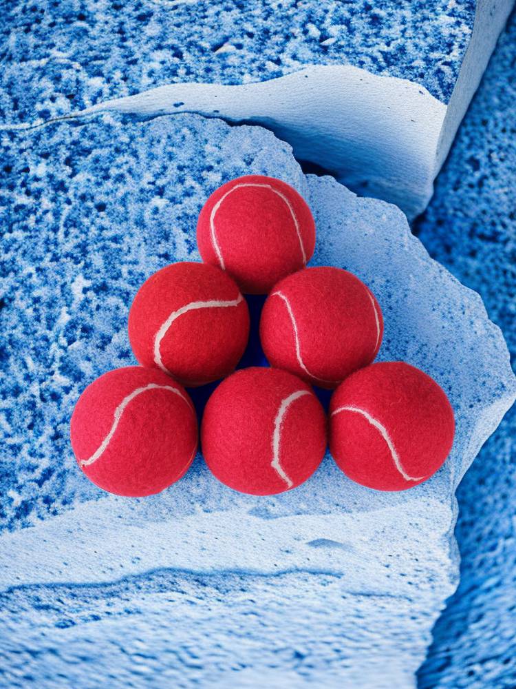 Red tennis color decompression low bomb tennis laundry massage Teddy Corgi pet tennis called ball 