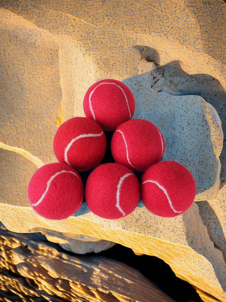 Red tennis color decompression low bomb tennis laundry massage Teddy Corgi pet tennis called ball 