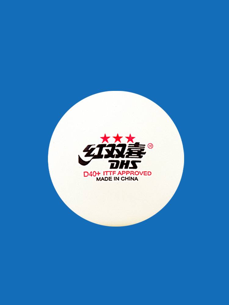 Red Double Happy Table Tennis Samsung Professional Competition 40+ One -Star Training Room Inside Household White Yellow Bing Tennis
