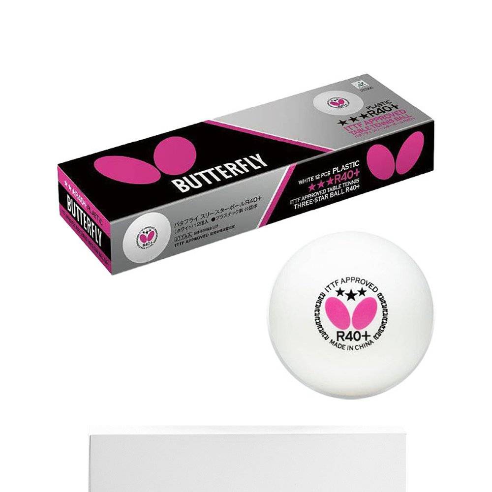 Japan Direct Mail Butterfly Butterfly Men's Ladies Three Planet R40+1 Battle Table Tennis High -quality Plastic