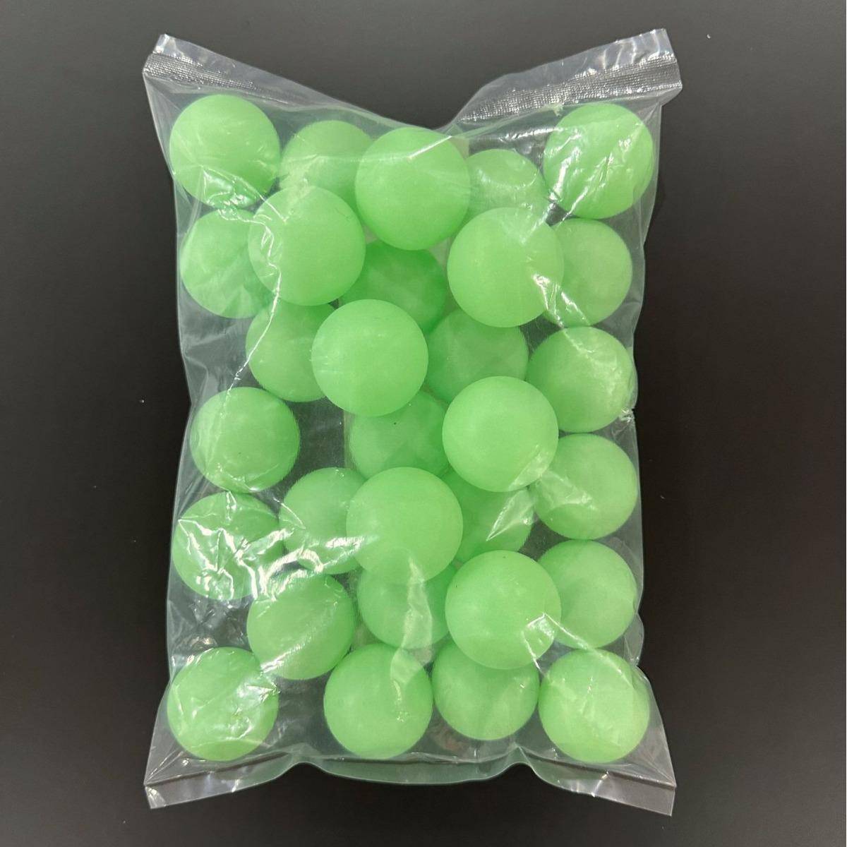 Ping fluorescence at night, fluorescent green, light -emitting visual volatile children's entertainment new material ABS table tennis