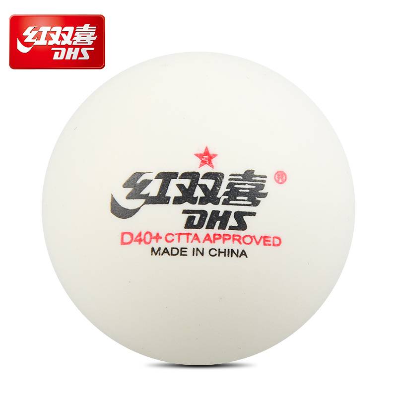 Genuine Red Double Happy One Star Table Tennis D40+Raunner's Home Training Power Tennis Tenn White Yellow 120