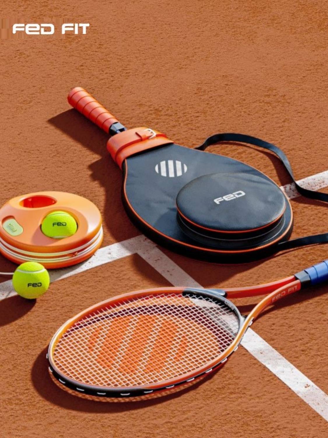 Buy 1 send 5 tennis training device set Single playback back to the self -training artifact children's children's tennis racket