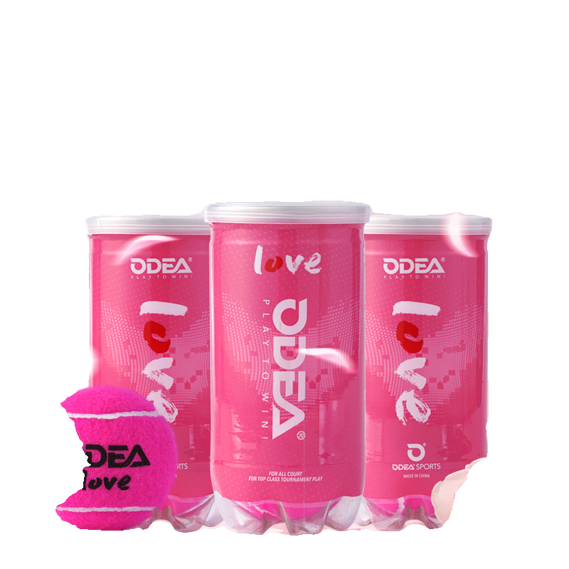 ODEA ODEA Pink Tennis LOVE Ms. Beginning Training Advanced High Bullet, wear -resistant, Valentine's Day Gift
