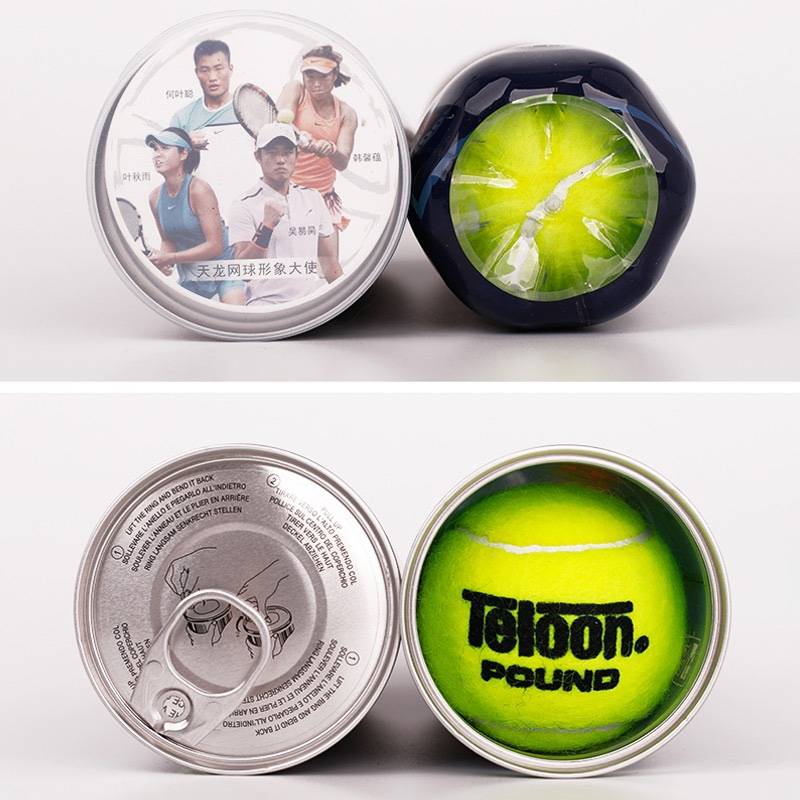 TELOON Tenlong Tennis P4 Pound4 canned high elastic beatings with canned cans training ball